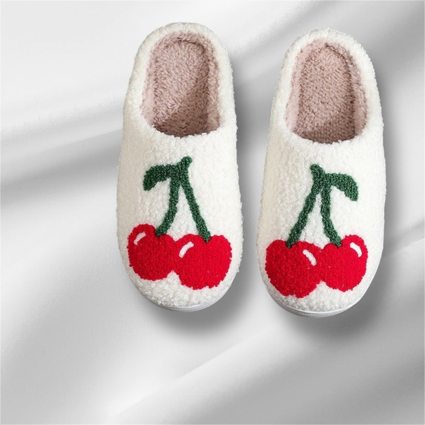 Soft Plush Mushroom Heart Rainbow Warm Slippers