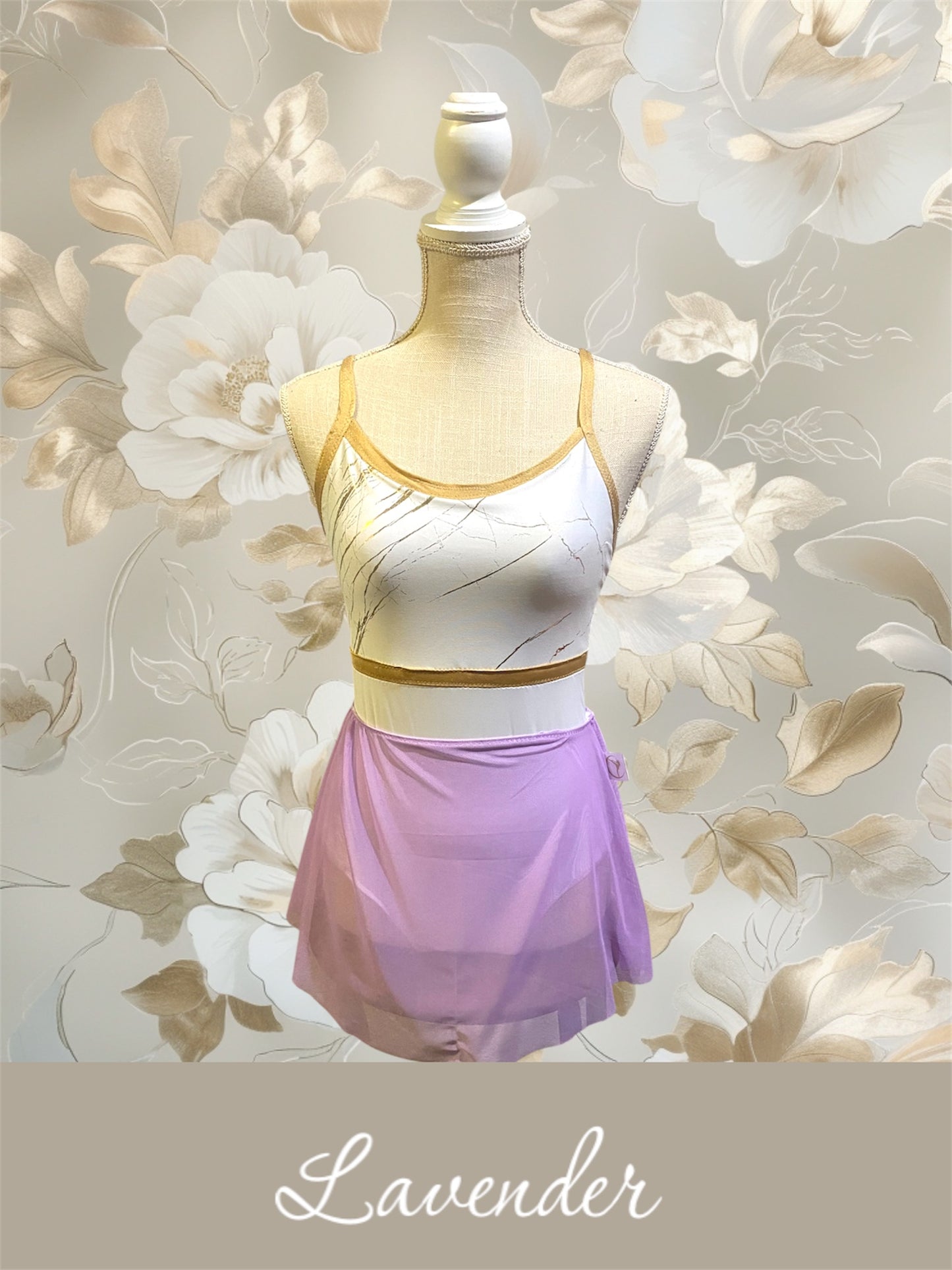 Short Pull On Mesh Skirt