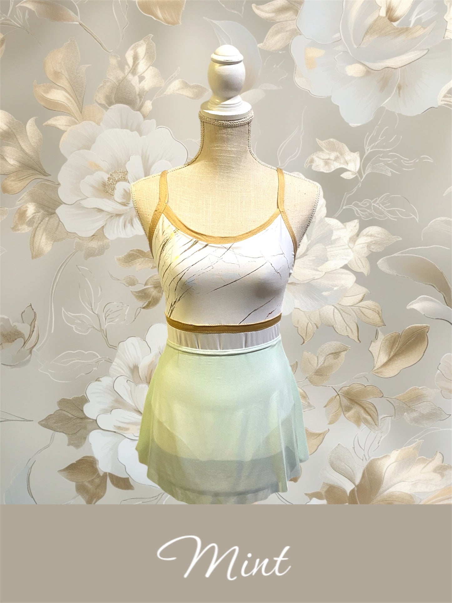 Short Pull On Mesh Skirt