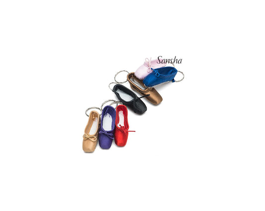 SANSHA MINI POINTE SHOES KEYRING