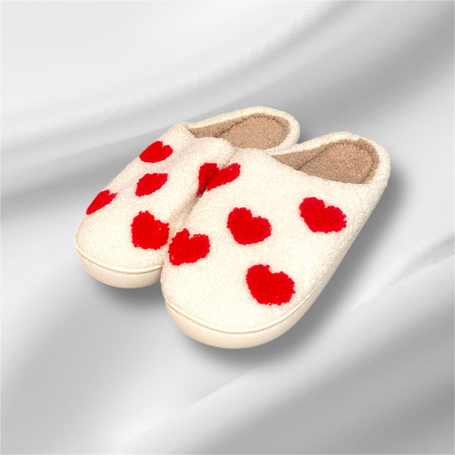 Soft Plush Mushroom Heart Rainbow Warm Slippers