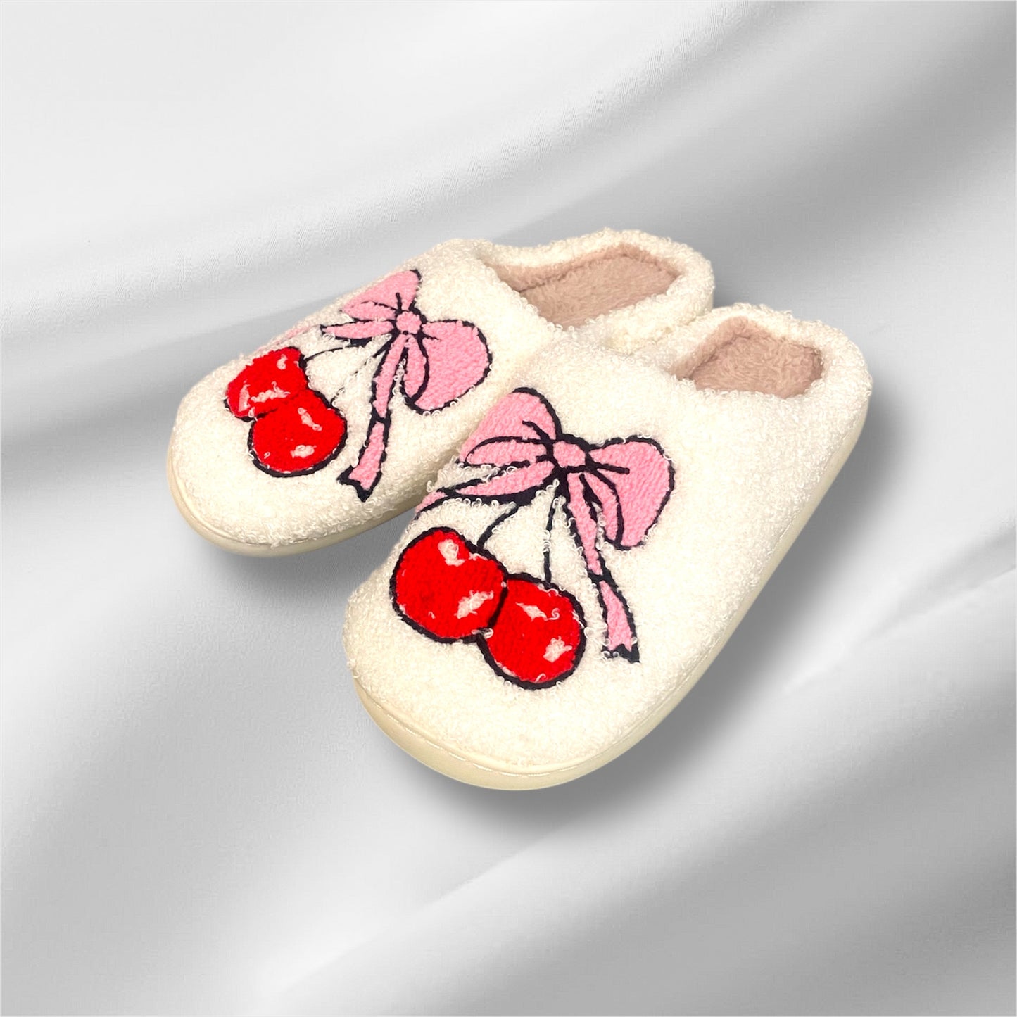 Soft Plush Mushroom Heart Rainbow Warm Slippers