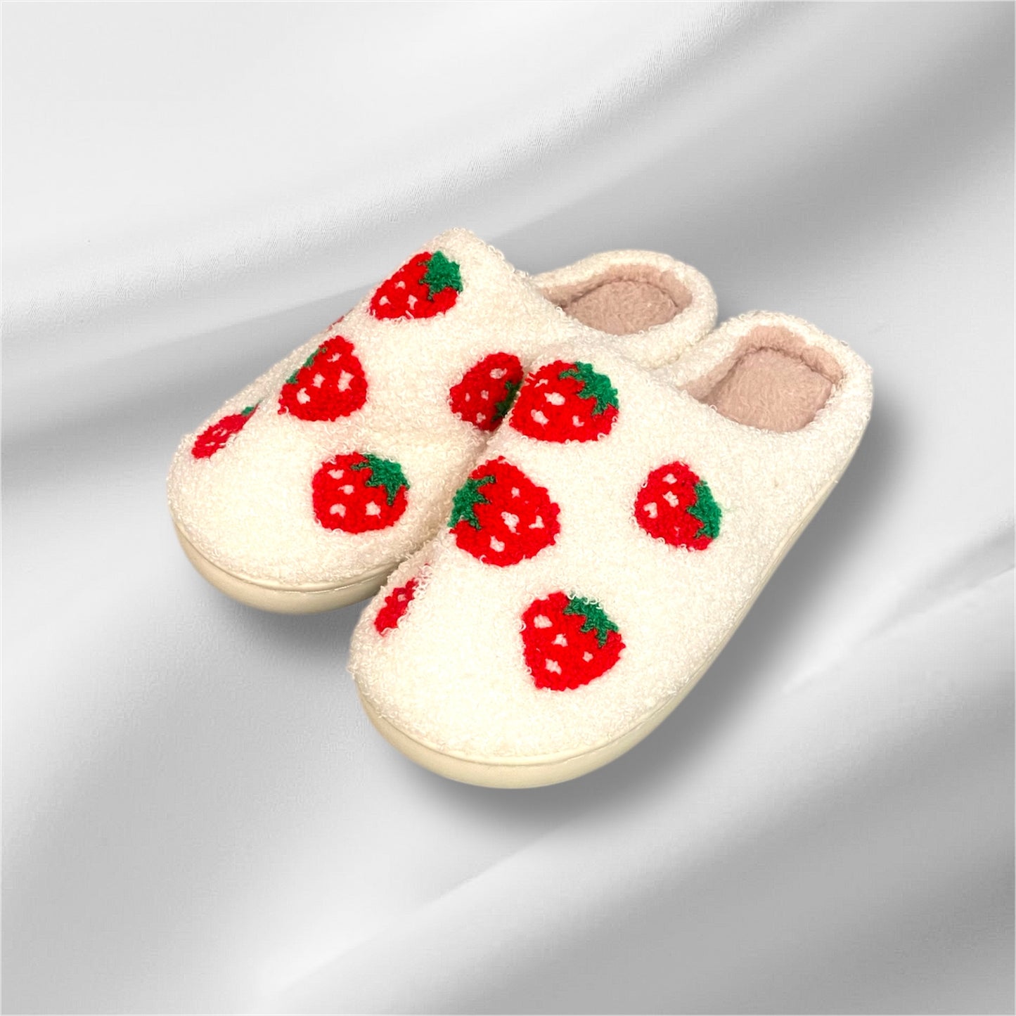 Soft Plush Mushroom Heart Rainbow Warm Slippers