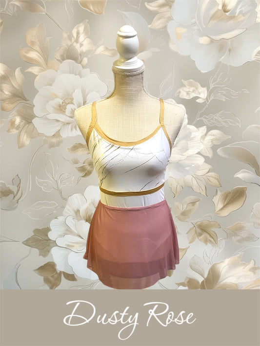 Short Pull On Mesh Skirt