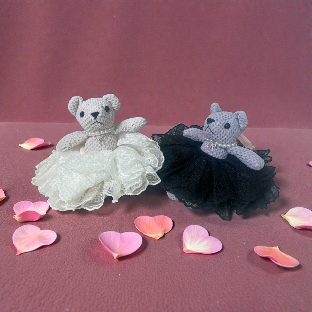 Ellison + Young Tutu Scrunch Ballerina Bear Bag Charm