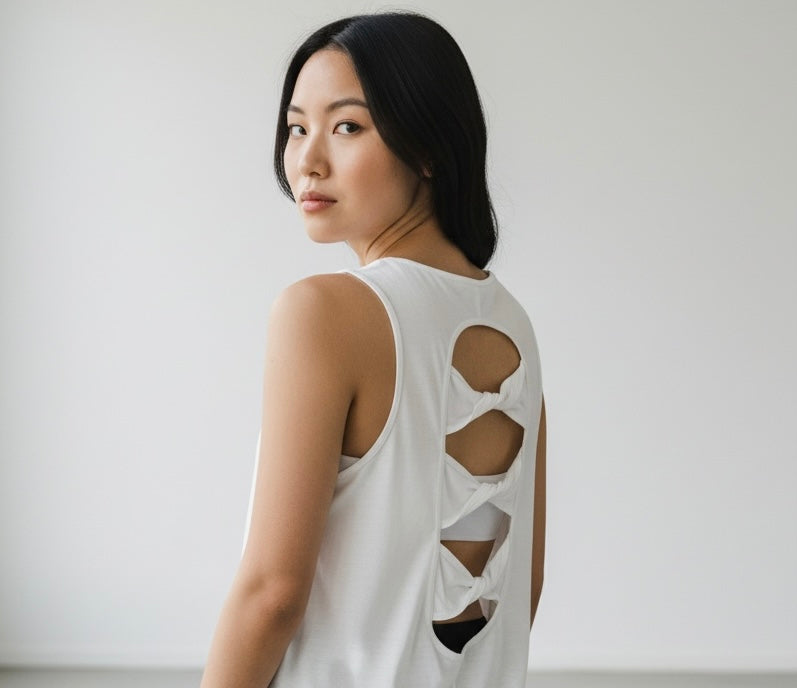 Twisted Bow Back Tank Top