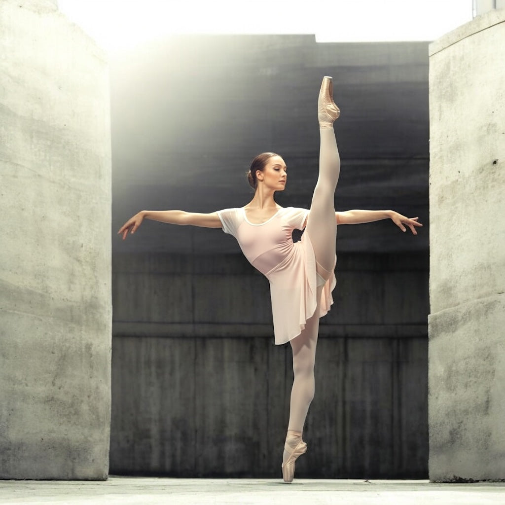 Pink Cap Sleeve Leotards